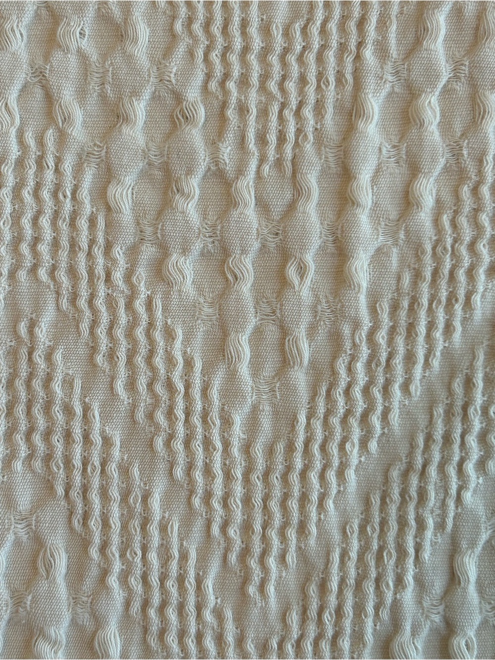 Peacock Alley Cream Textured King Pillow Sham